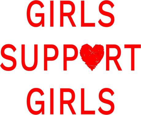 Nadruk Girls support girls - Przód