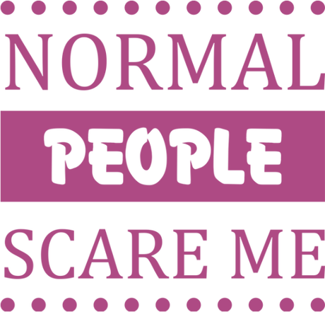 Nadruk normal people scare me - Przód