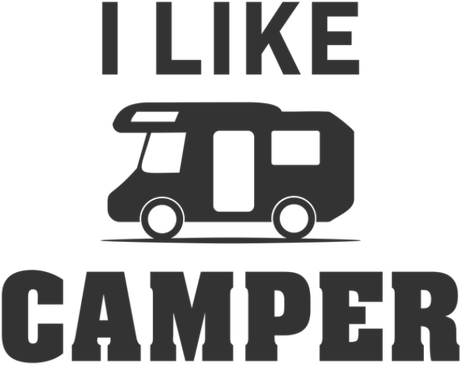 Nadruk I like camper - Przód