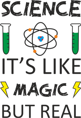 Nadruk science - it' like magic but real - Przód