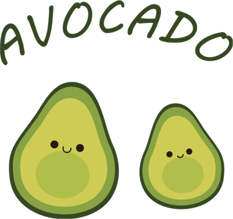 Nadruk avocado - Przód