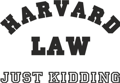 Nadruk HARVARD LAW (just kidding) - Przód