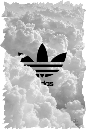 Nadruk chmury Adidas - Przód