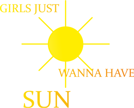 Nadruk girls just wanna have sun - Przód