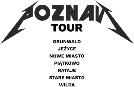 Nadruk Poznan Tour Tshirt - druk 2 str - Tył