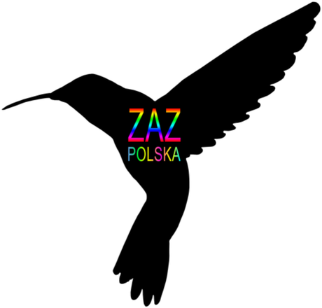 Nadruk ZAZ POLSKA logo kolor MĘSKA - Przód