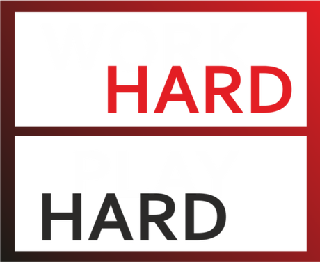 Nadruk work hard, play hard - Przód
