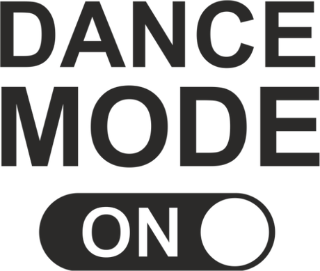 Nadruk dance mode on - Przód