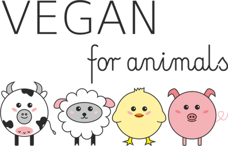 Nadruk vegan for animals - Przód