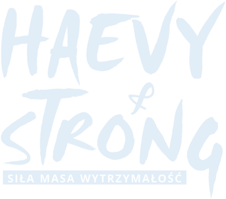 Nadruk Heavy & Strong - druk plecy - Przód