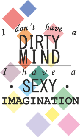Nadruk sexy imagination - Przód