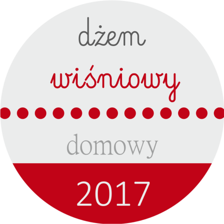 Nadruk dżem wiśniowy 2017 - Przód