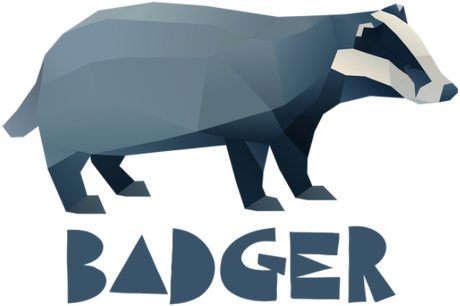 Nadruk Polygonal badger - Przód