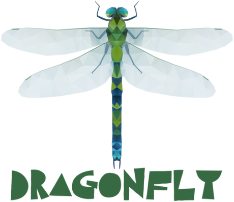Nadruk Polygonal dragonfly - Przód