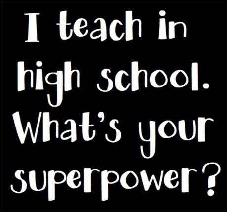 Nadruk High School Superpower - Przód
