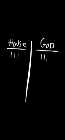 Nadruk House vs God - Przód