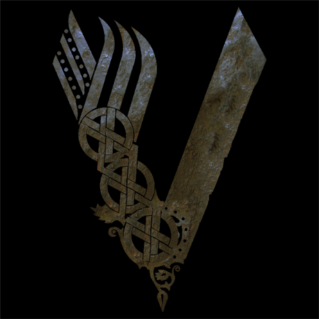 Nadruk Vikings Logo - Przód