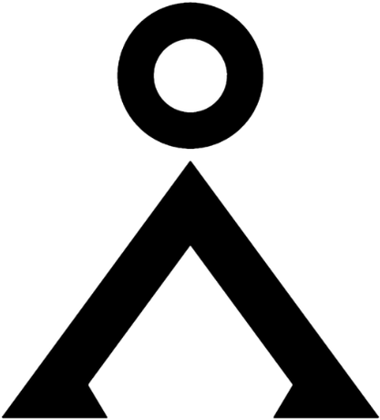 Nadruk Earth Symbol - Przód