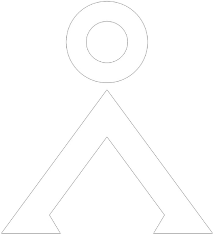 Nadruk Earth Symbol - Przód