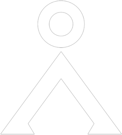 Nadruk Earth Symbol - Przód