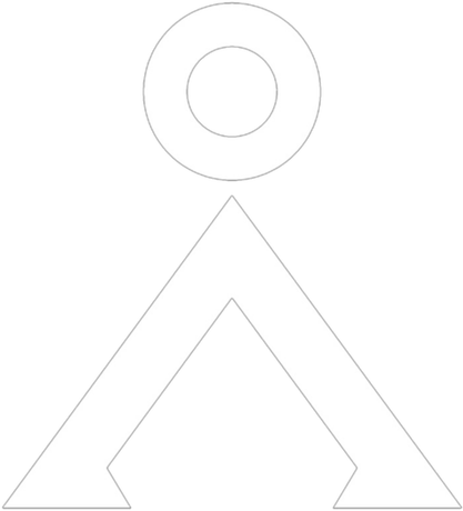 Nadruk Earth Symbol - Przód