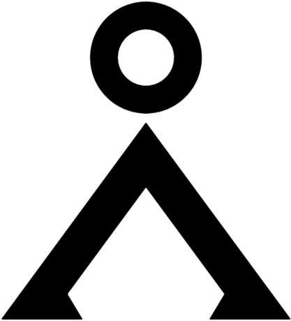 Nadruk Earth Symbol - Przód