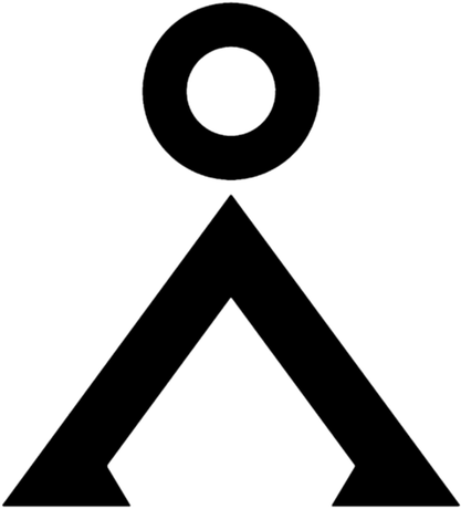 Nadruk Earth Symbol - Przód