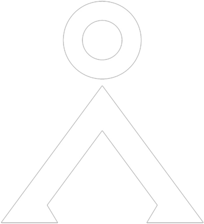 Nadruk Earth Symbol - Przód