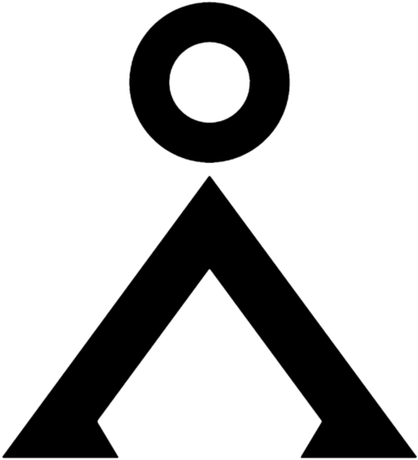 Nadruk Earth Symbol - Przód