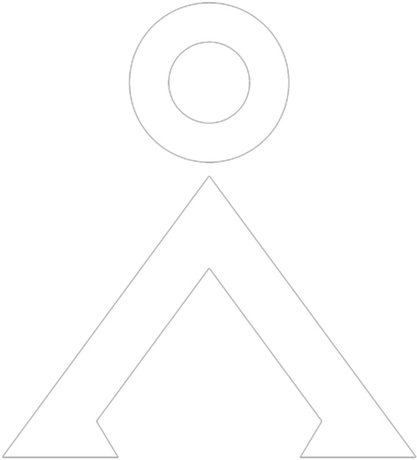 Nadruk Earth Symbol - Przód