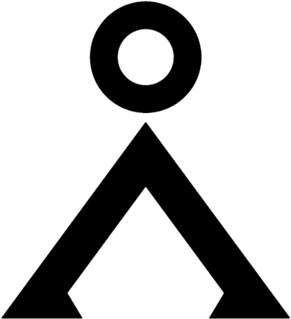 Nadruk Earth Symbol - Przód