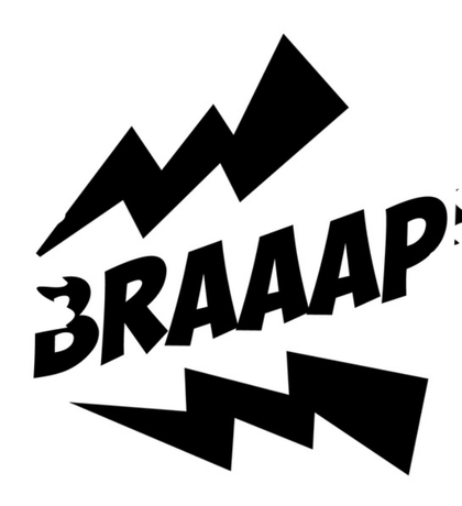 Nadruk Braap Tshirt - Przód