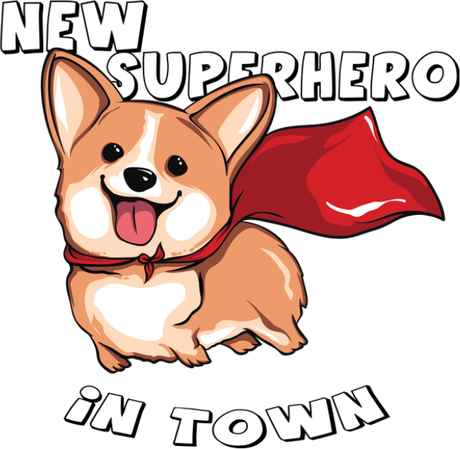 Nadruk New superhero in town - Przód