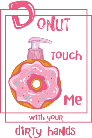 Nadruk donut touch me - Przód