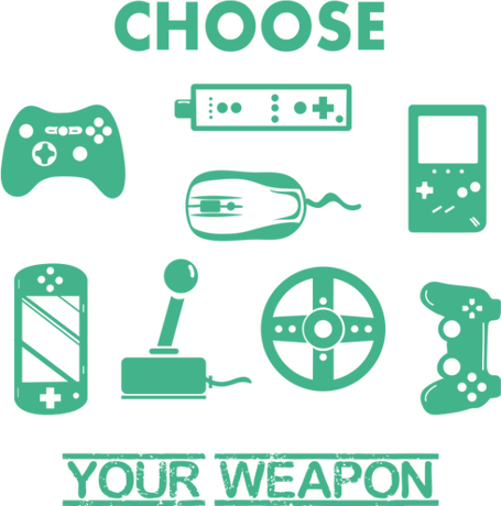 Nadruk choose your weapon - Przód