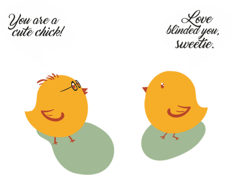 Nadruk chick - Przód