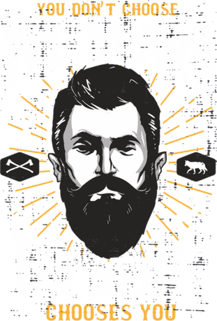 Nadruk The Beard Choice - Przód