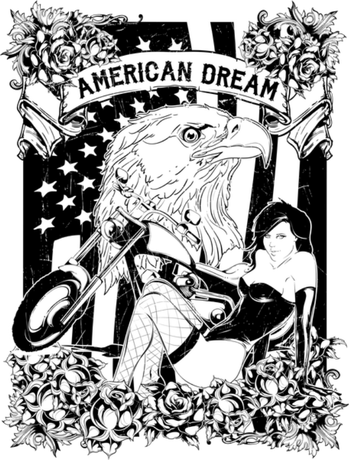 Nadruk American Dream - Przód