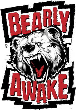Nadruk Bearly awake - Przód