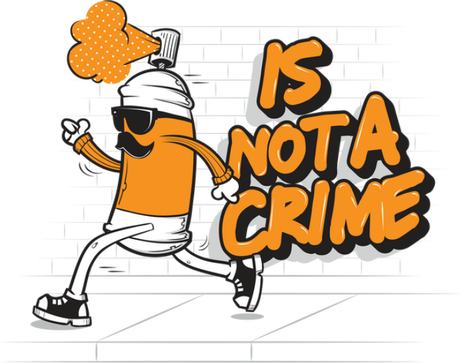 Nadruk Is not a crime - Przód