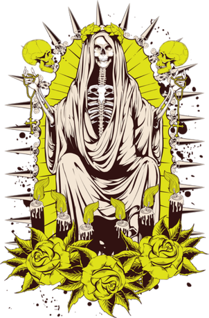 Nadruk Santa Muerte - Przód