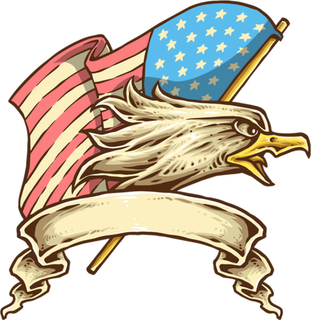 Nadruk American Eagle - Przód