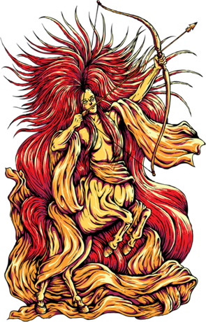 Nadruk Celestial Goddess - Przód