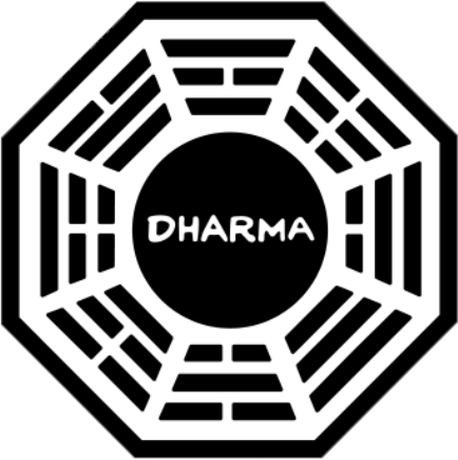 Nadruk Dharma Logo - Przód