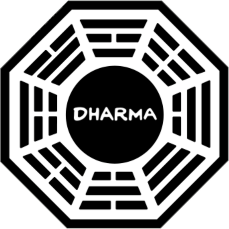 Nadruk Dharma Logo - Przód