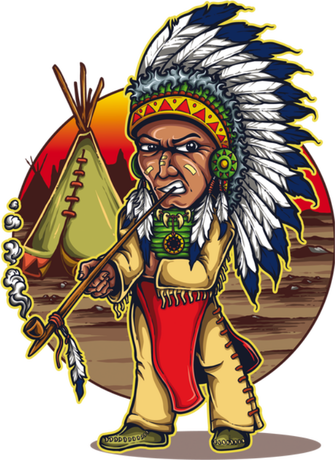 Nadruk Native Chieftain - Przód