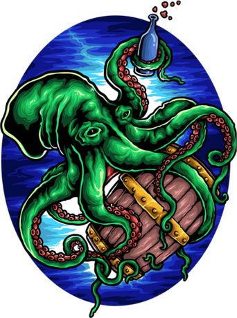 Nadruk Octopus - Przód