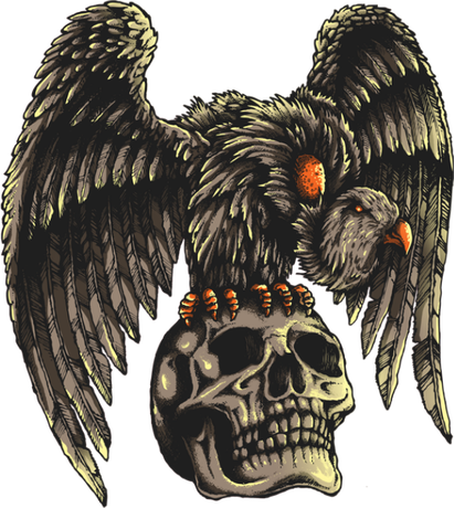 Nadruk Skull Vulture - Przód