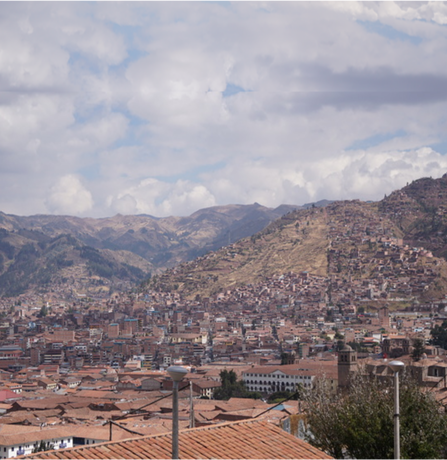 Nadruk Cusco Peru - Przód