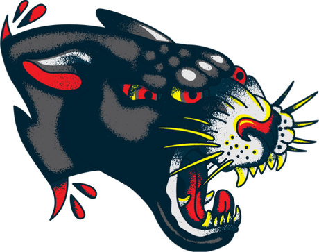 Nadruk Panther - Przód